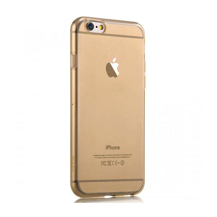 Cover for Iphone 6-Super Slim 0,5mm TPU Crystal Champagne
