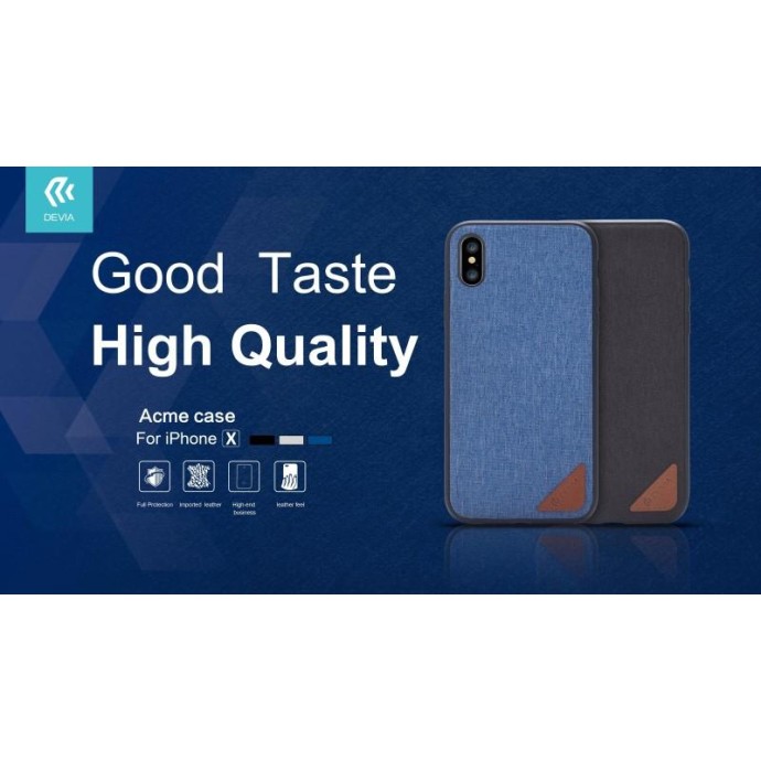 Cover in Pelle Lavorata Acme per iPhone X Nera Cover in Pelle Lavorata Acme per iPhone X Nera