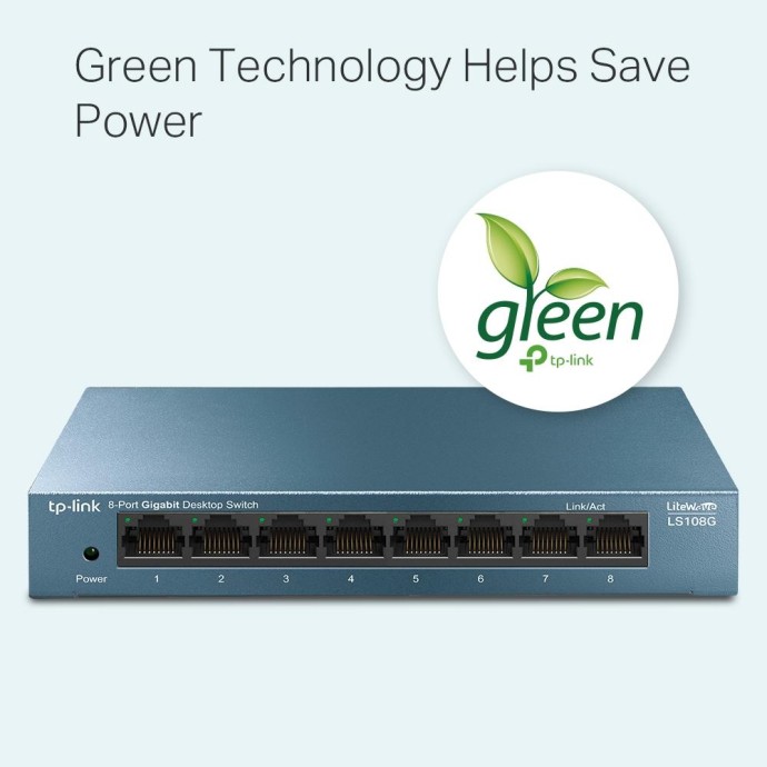 Switch Desktop 8 Porte RJ45 10/100/1000Mbps Auto-MDI/MDIX Switch Desktop 8 Porte RJ45 10/100/1000Mbps Auto-MDI/MDIX