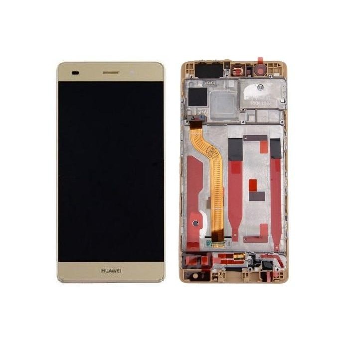 LCD + Touch Originale con Frame per Huawei P9 Gold