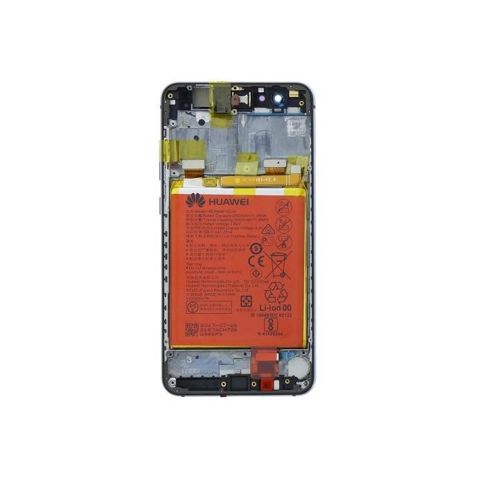 Huawei P10 Lite LCD Display + Batt + Frame Service Pack Nero