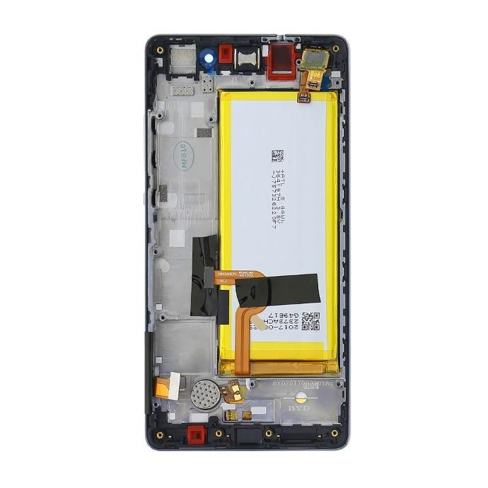 Huawei P8 Lite LCD Service Pack con Batteria 02350KCW Nero Huawei P8 Lite LCD Service Pack con Batteria 02350KCW Nero