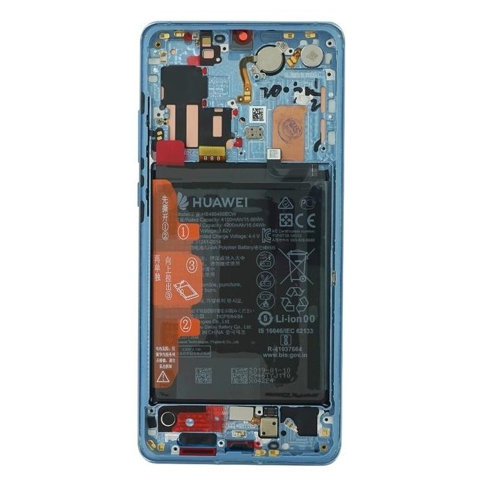 Lcd per Huawei P30 Pro Service Pack 02352PGE Aurora blue