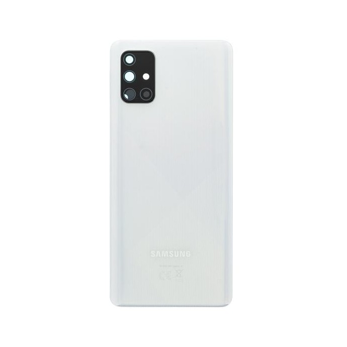 Samsung Galaxy A71 Retro Coperchio Crush White Service Pack
