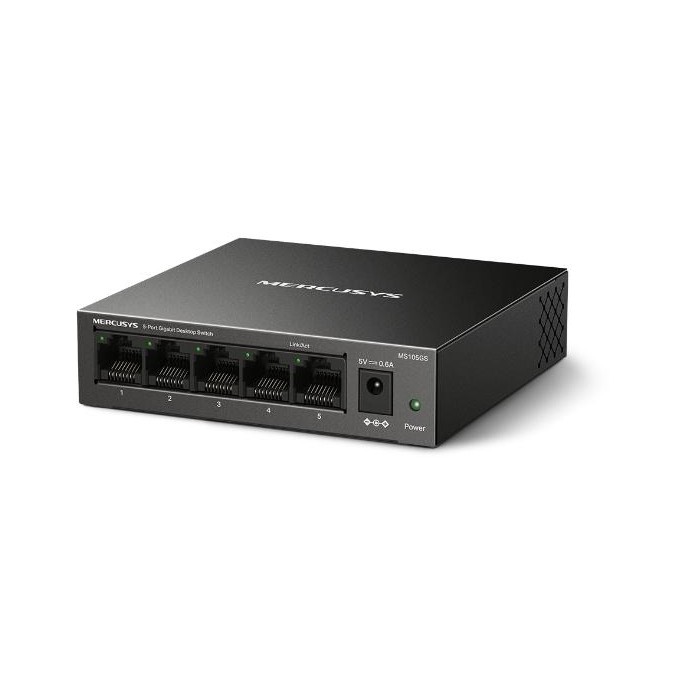Switch 5-Porte Metallo 10/100/1000Mbps - Mercusys MS105GS