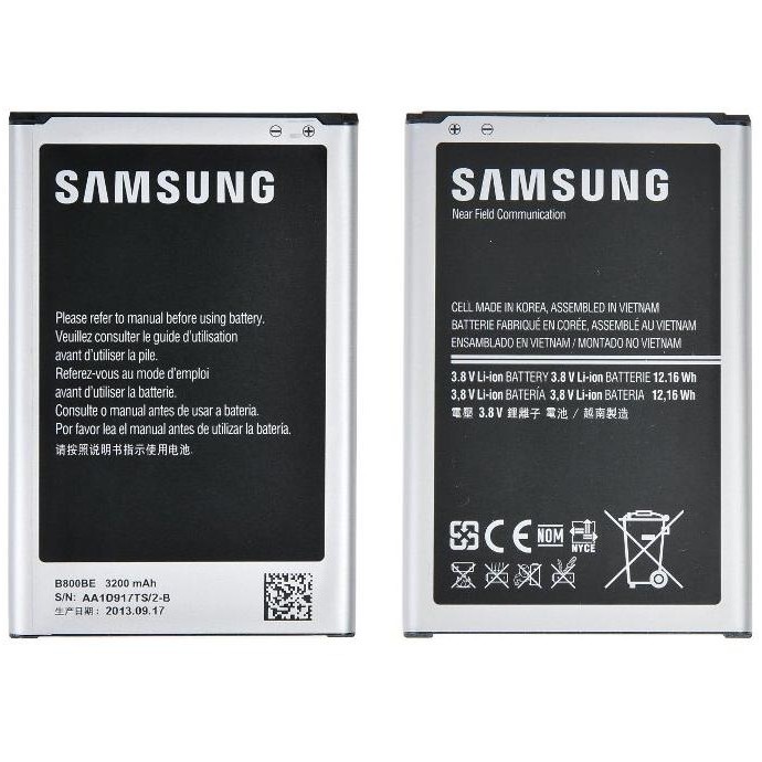Batteria Originale Samsung Galaxy Note 3 N9000 N9005 B800BE Batteria Originale Samsung Galaxy Note 3 N9000 N9005 B800BE
