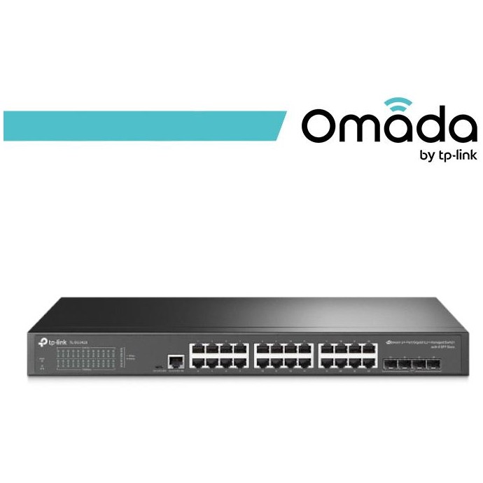 Omada Switch L2 Managed 24 Porte Gigabit 4 Slot SFP Omada Switch L2 Managed 24 Porte Gigabit 4 Slot SFP