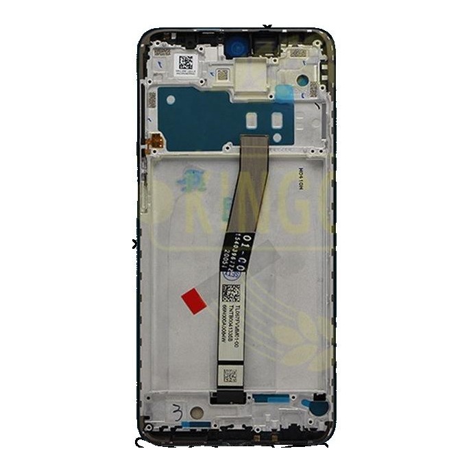 LCD Con Frame per Xiaomi Redmi Note 9 Pro ServicePack Bianco