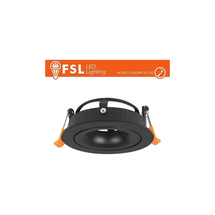 Ghiera orientabile 3D TONDA - Alluminio verniciato a polvere, foro 95mm, NERA Ghiera orientabile 3D TONDA - Alluminio verniciato a polvere, foro 95mm, NERA