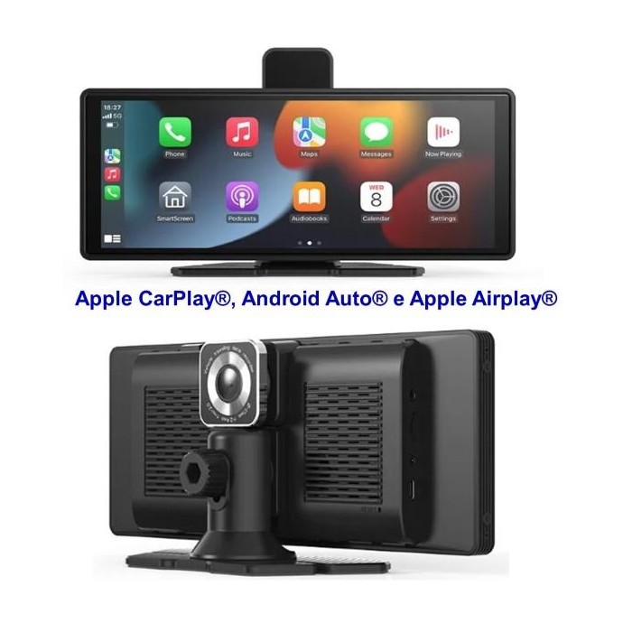 Schermo Maxcom MC01 Vibe Apple CarPlay Android Auto e Apple Airplay Dash Cam