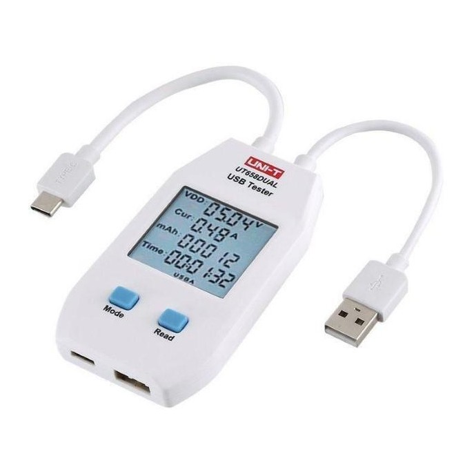 Tester USB UT658 Dual Tensione Potenza Corrente