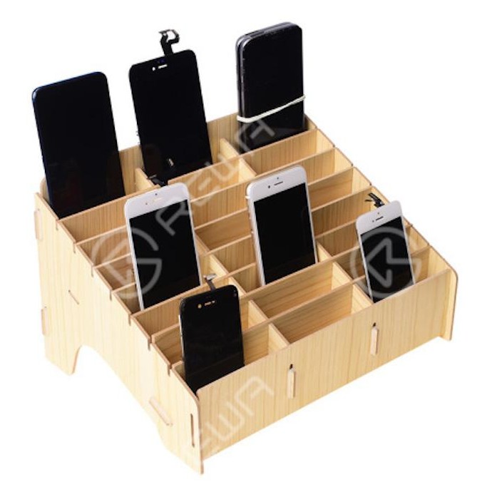 Scatola porta cellulare con 24 griglie