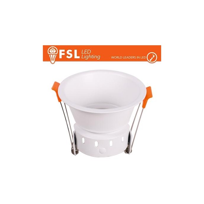 Ghiera fissa TONDA - Alluminio verniciato a polvere, foro 75mm BIANCA Ghiera fissa TONDA - Alluminio verniciato a polvere, foro 75mm BIANCA