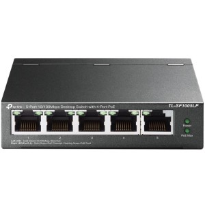 Switch Desktop 5 porte 10/100Mbps con 4-Port PoE TL-SF1005LP