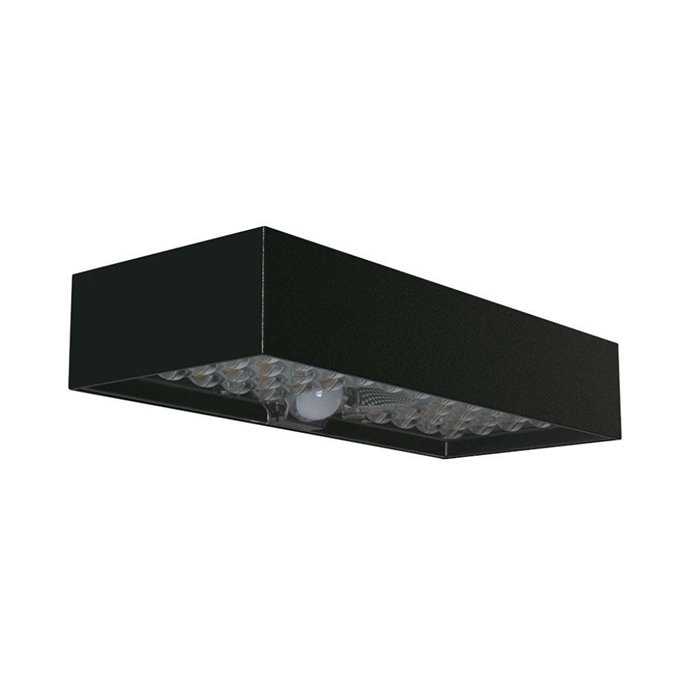 6W LED Solar Wall Light Brick Lithium Battery Black 4000K 6W LED Solar Wall Light Brick Lithium Battery Black 4000K