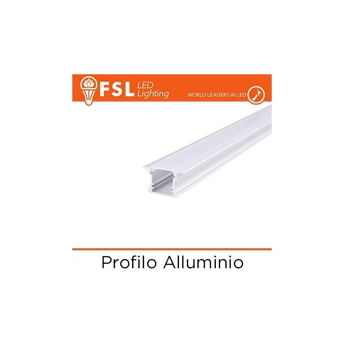 BARRA ALLUMINIO 6063 - Incasso- 2m SILVER BARRA ALLUMINIO 6063 - Incasso- 2m SILVER