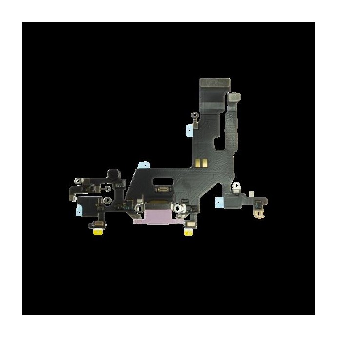 Connettore e cavo flex porta di ricarica iPhone 11 Viola Connettore e cavo flex porta di ricarica iPhone 11 Viola