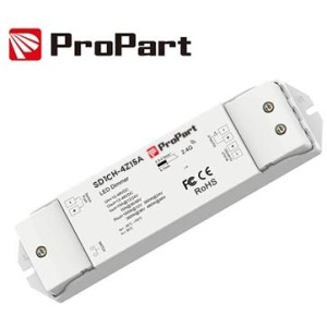 Ricevitore DIM + pulsante12/24V, 1CH*10A/15A 12-48VDC RF2.4G