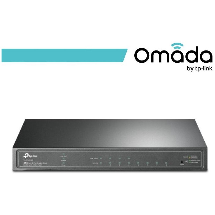 Omada Switch Smart Desktop con 8 Porte Gigabit di cui 4 PoE+ Omada Switch Smart Desktop con 8 Porte Gigabit di cui 4 PoE+