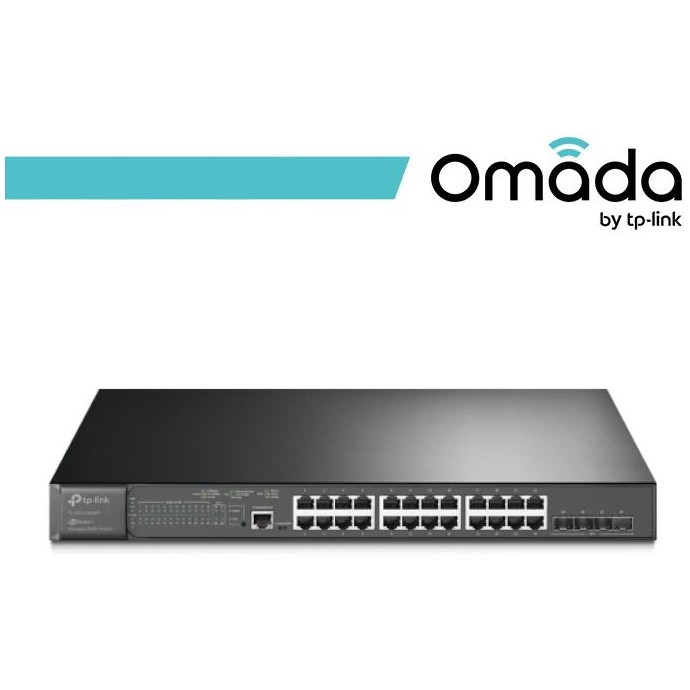 Omada Switch L2+ 24Porte Gigabit PoE+ 4SFP+10GE Omada Switch L2+ 24Porte Gigabit PoE+ 4SFP+10GE