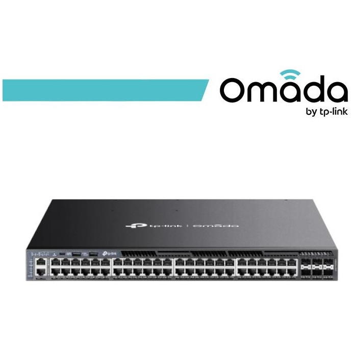 Omada Switch Managed L3 Stackable con 48 Porte Gigabit PoE+ - SG6654XHP Omada Switch Managed L3 Stackable con 48 Porte Gigabit PoE+ - SG6654XHP