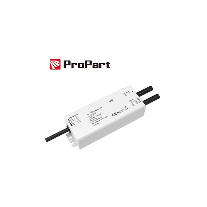 Amplificatore RGB/RGBW IP67 20A (4 canali da 6A) 12-36V Amplificatore RGB/RGBW IP67 20A (4 canali da 6A) 12-36V