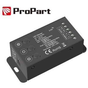 Dimmer RF 1CH*20A 12-24VDC con 3 pulsanti