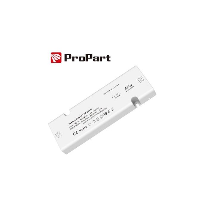 Driver LED 1CH 60W 24V a tensione costante Driver LED 1CH 60W 24V a tensione costante