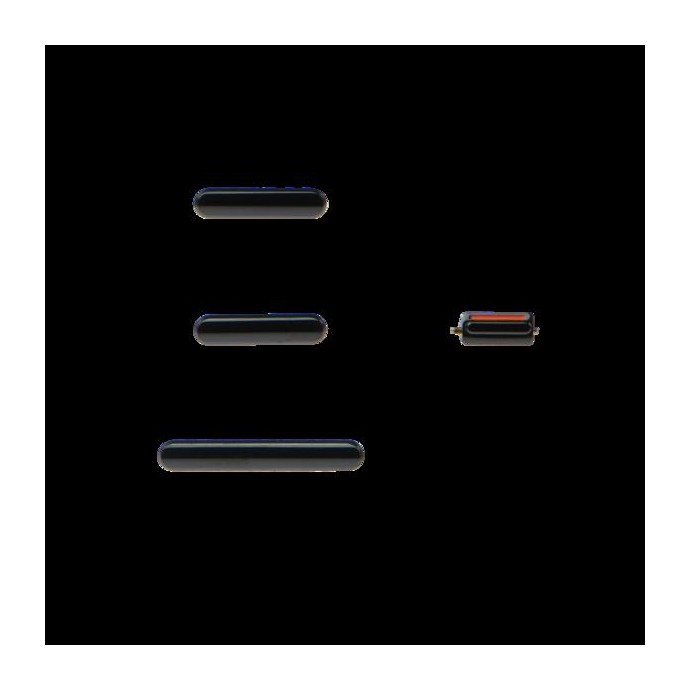 Pulsanti Volume+Mute+Power On/Off per iPhone 11 Pro Neri Pulsanti Volume+Mute+Power On/Off per iPhone 11 Pro Neri