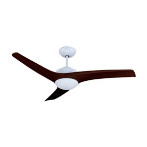 15W 3In1 LED Ceiling Fan with RF Control 3 Blades Brown 60W DC Motor