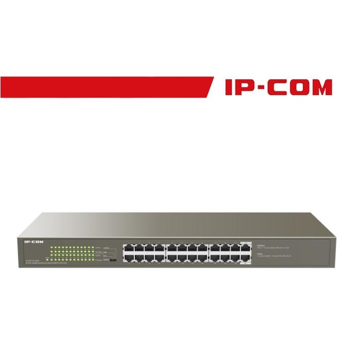 IP-COM Switch 24 porte Gbit da rack 250W - G1124P-24-250W IP-COM Switch 24 porte Gbit da rack 250W - G1124P-24-250W