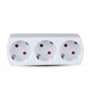 3 Outlet Power Adapter With Earth Contact 16A 250V ( Label + Polybag With Headcard )