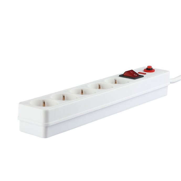 5 Ways Safe Socket with Lighted Switch 3G 1.5mm*1.4M 5 Ways Safe Socket with Lighted Switch 3G 1.5mm*1.4M