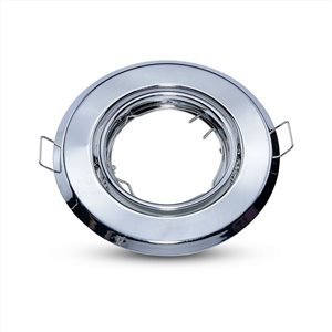 GU10 Round Spotlight Fitting Chome 2 Pcs/Box D:93