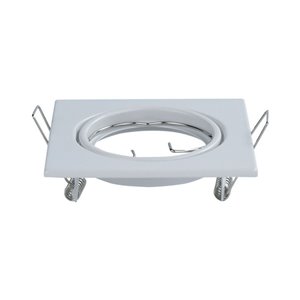 GU10 Square Spotlight Fitting White 2 Pcs/Box 82X82