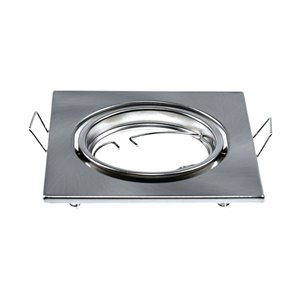 GU10 Square Spotlight Fitting Satin Nickle 2 Pcs/Box 82X82