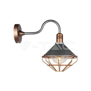Wall Lamp Matt Rose Gold Down IP65