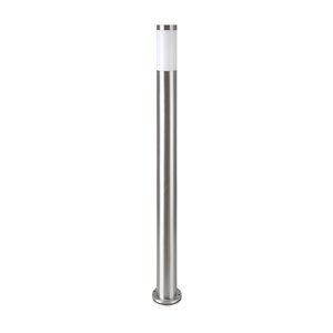 E27 Bollard Lamp 110cm with Stainless Steel Satin Nickel IP44