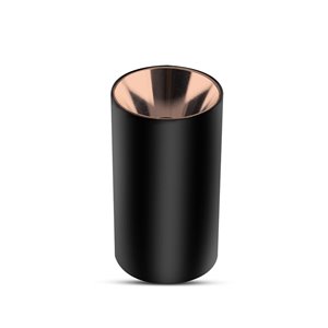 GU10 Fitting Round Black + Rose Gold