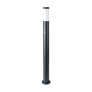E27 Bollard Lamp 110cm with PIR Sensor Stainless Steel Body Grey IP44