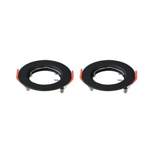 GU10 Fitting Round Black