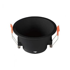 GU10 Fitting Round Black