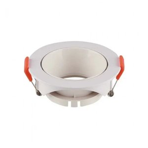 GU10 Fitting Round White Frame + White Reflector