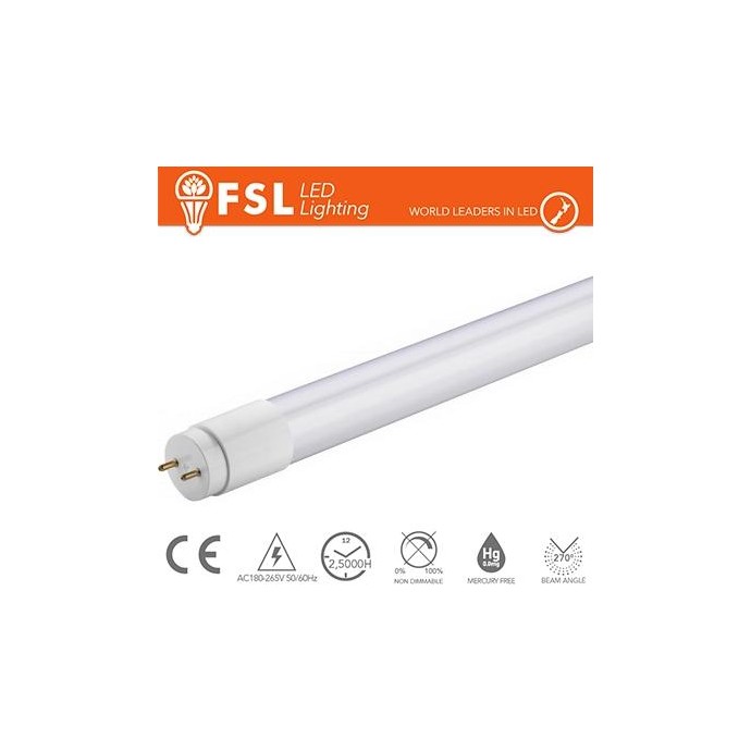T8 LED Tubo Vetro - 22W 2000LM 6500K 120cm
