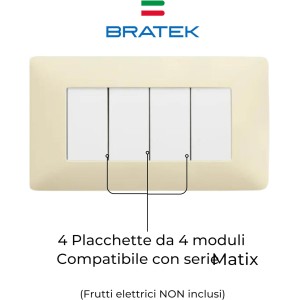 PLACCA 4 POSTI