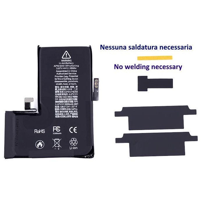 Batteria No-Welding Senza Saldatura per iPhone 11 Pro Max Batteria No-Welding Senza Saldatura per iPhone 11 Pro Max