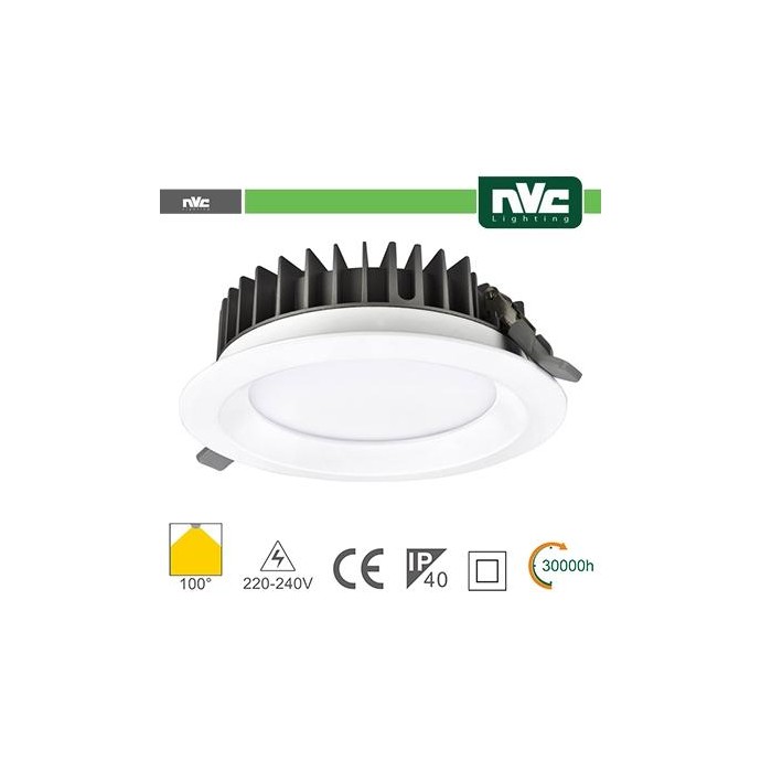 Downlight LED IP40 15W 5700K 1275LM 100º FORO:125mm Downlight LED IP40 15W 5700K 1275LM 100º FORO:125mm