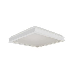 48W LED Designer Light Square White Finish 4000K Dimmable