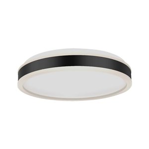 38W LED Designer Light Round Black Finish 4000K Dimmable