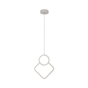 12W LED Designer Metal Hanging Lamp 280*1800MM White Body 3000K